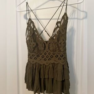 Free People Oliver Green Cami - NWT